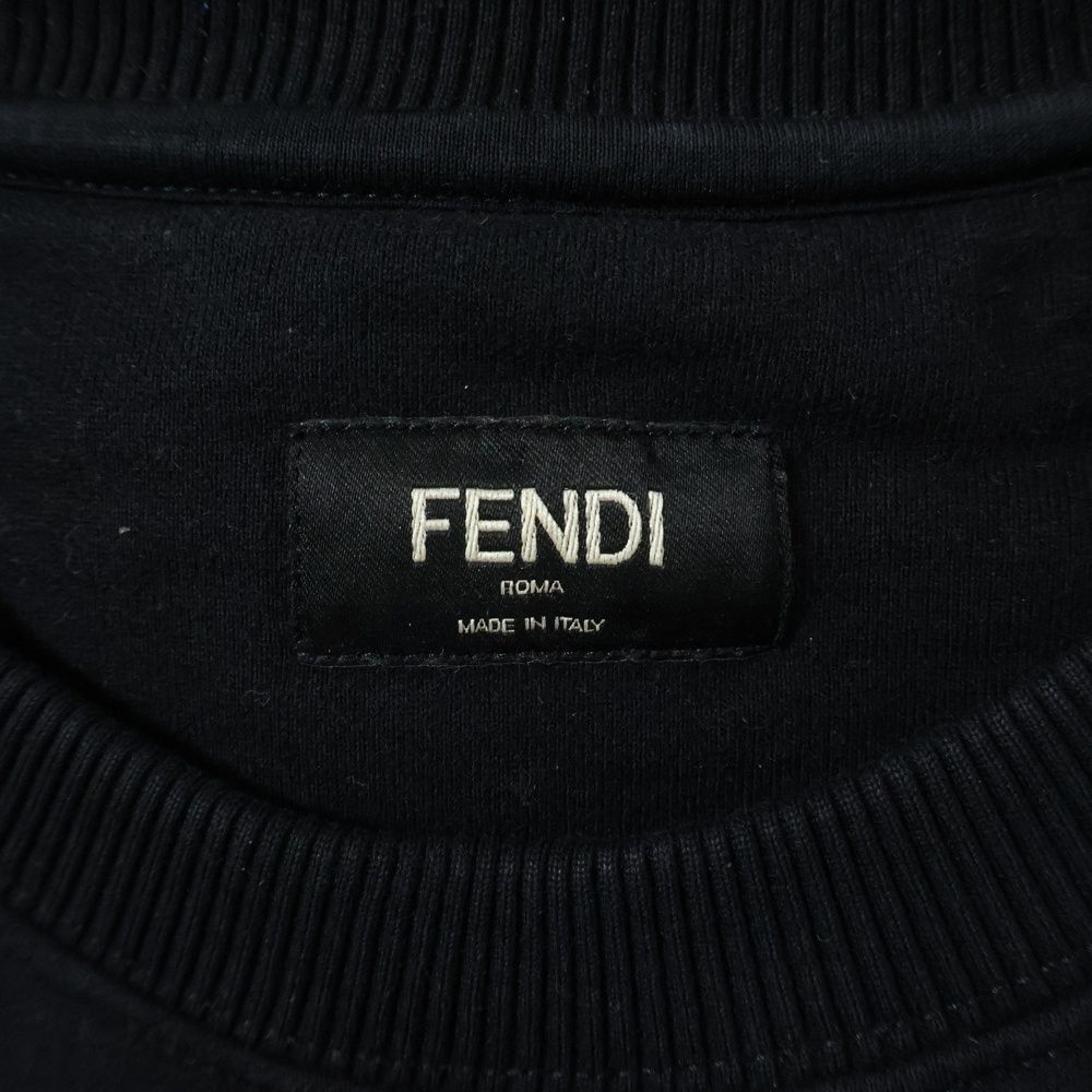 FENDI (フェンディ) Logo Embroidery Crewneck ロゴ刺繍 クルーネック