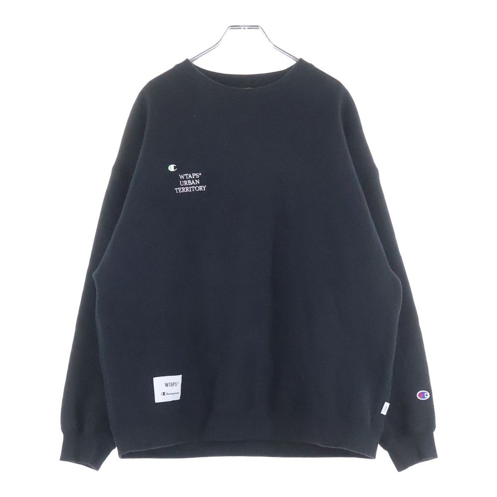 wtaps スウェット 専用 WTAPS (ダブルタップス) ×CHAMPION チャンピオン フロント刺繍 クルー