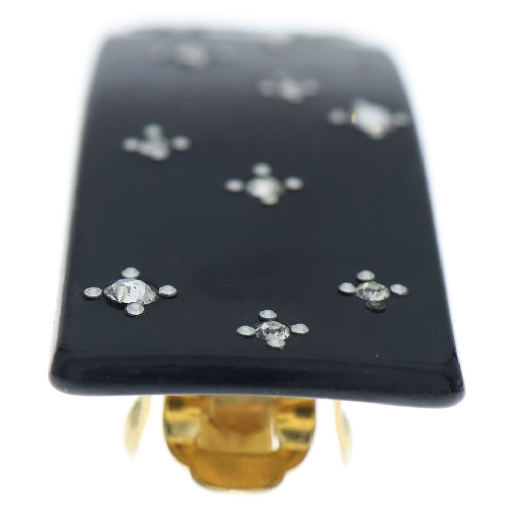 CHANEL (シャネル) ココマーク ラインストーン ヘアクリップ バレッタ