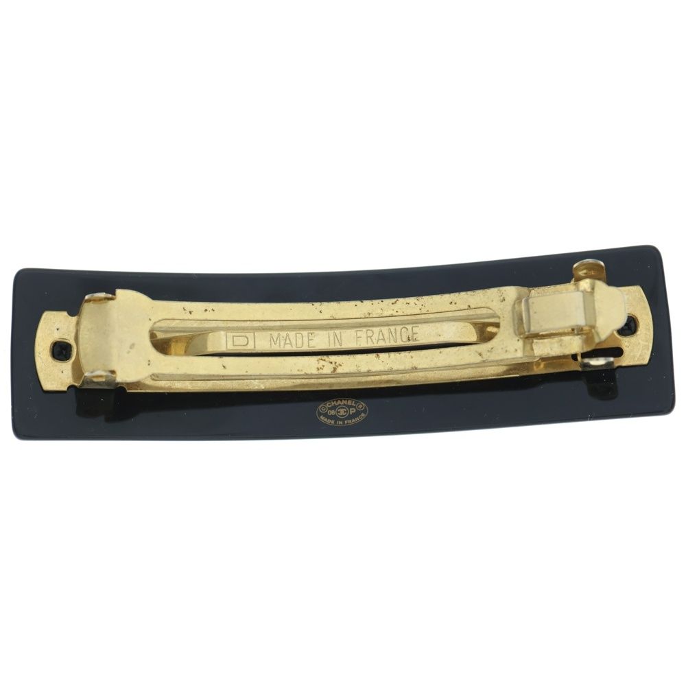 CHANEL (シャネル) ココマーク ラインストーン ヘアクリップ バレッタ