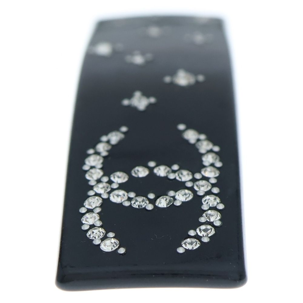 CHANEL (シャネル) ココマーク ラインストーン ヘアクリップ バレッタ