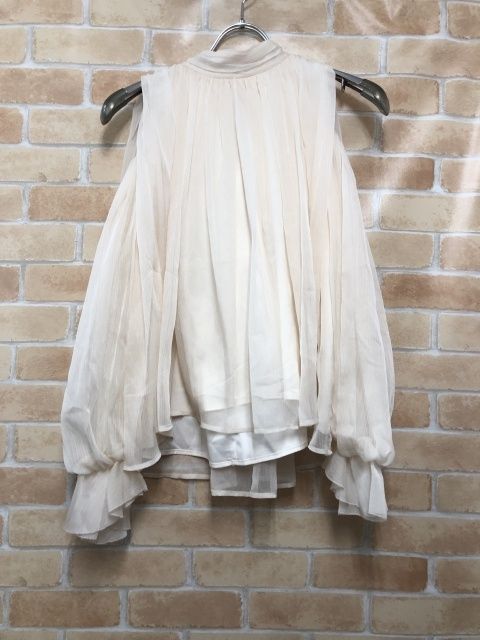 中古】 LILY BROWN リリーブラウン ドレープボウタイシフォンブラウス 