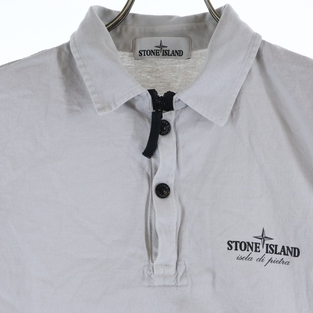 STONE ISLAND (ストーンアイランド) ハーフジップ 半袖ポロシャツ