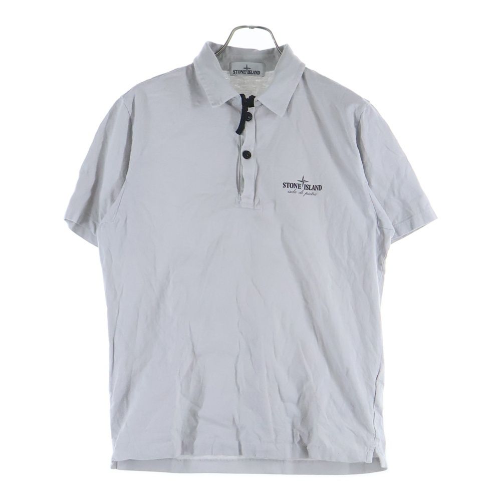STONE ISLAND (ストーンアイランド) ハーフジップ 半袖ポロシャツ