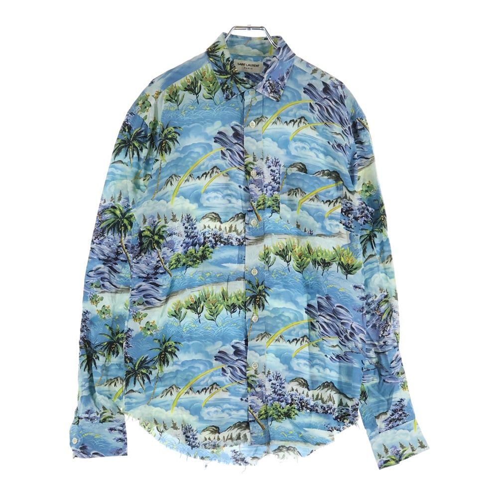 SAINT LAURENT PARIS (サンローランパリ) ※加工品 16SS レーヨンアロハ 