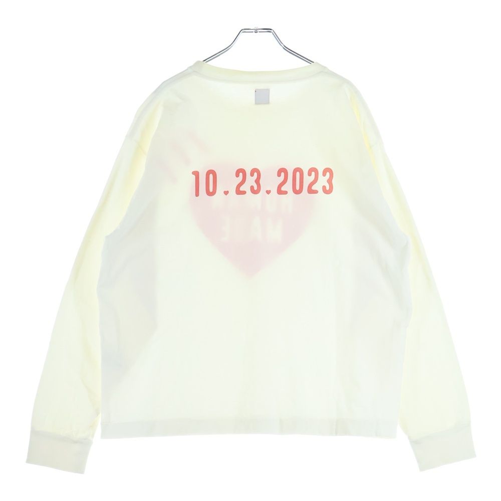 Human Made ハートロゴ 長袖カットソー XLサイズ HUMAN MADE (ヒューマンメイド) DAILY L/S T-SHIRT ハートロゴプリント