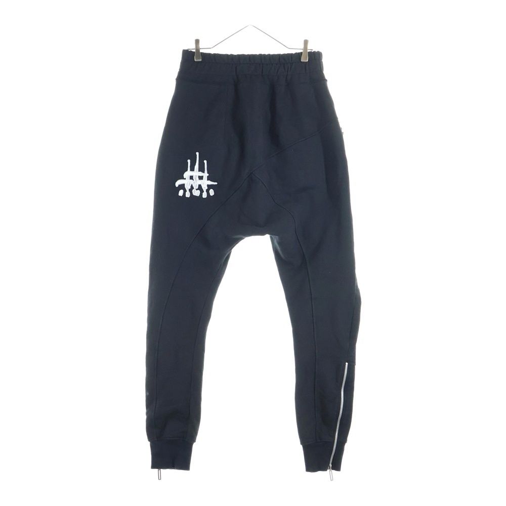 cvtvlist (カタリスト) ロゴ刺繍 裾ジップ サルエルスウェットパンツ