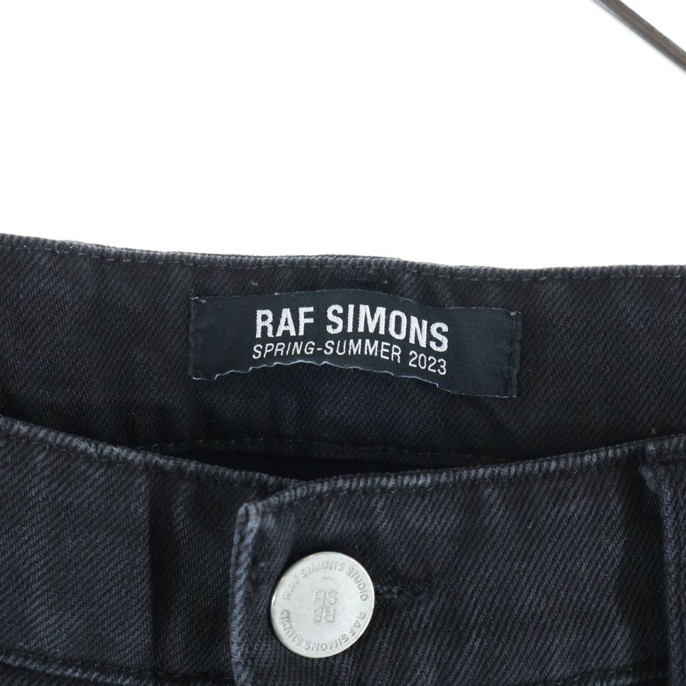 RAF SIMONS (ラフシモンズ) 23SS デストロイド ダブル デニム ジーンズ