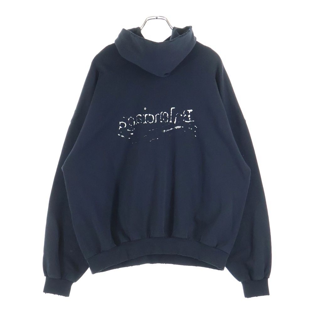 BALENCIAGA (バレンシアガ) 23AW ダメージ加工 フロントロゴ プル