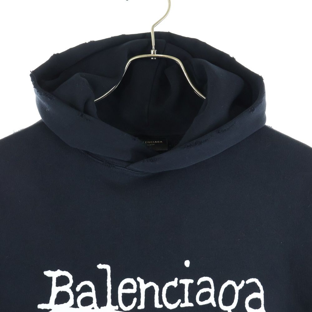 BALENCIAGA (バレンシアガ) 23AW ダメージ加工 フロントロゴ プル