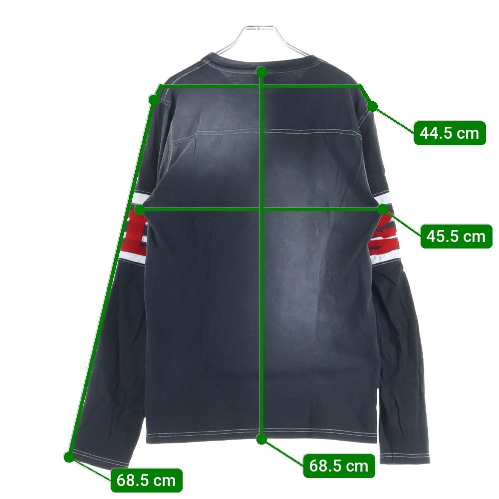 DIESEL (ディーゼル) T-JU-LS ベルベット ロングスリーブ長袖Tシャツ