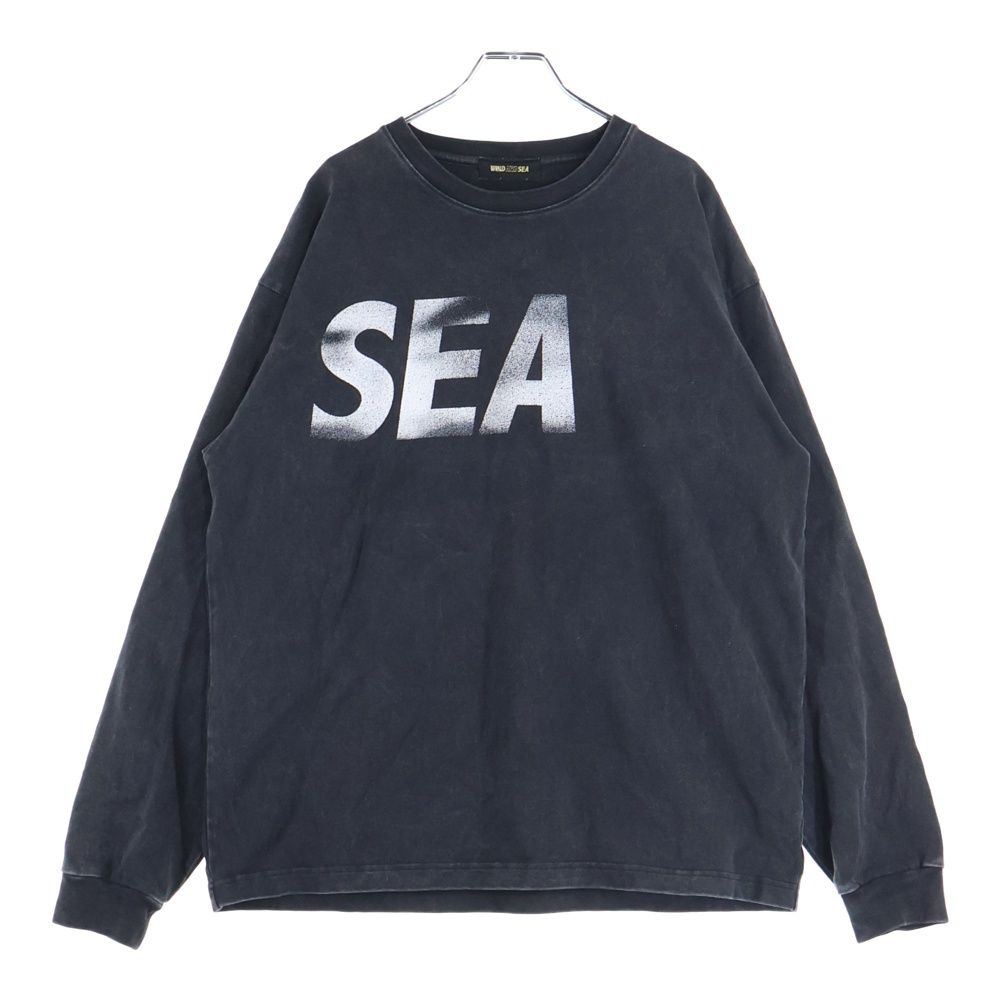 WIND AND SEA (ウィンダンシー) 23SS Logo L/S Tee ヴィンテージ加工