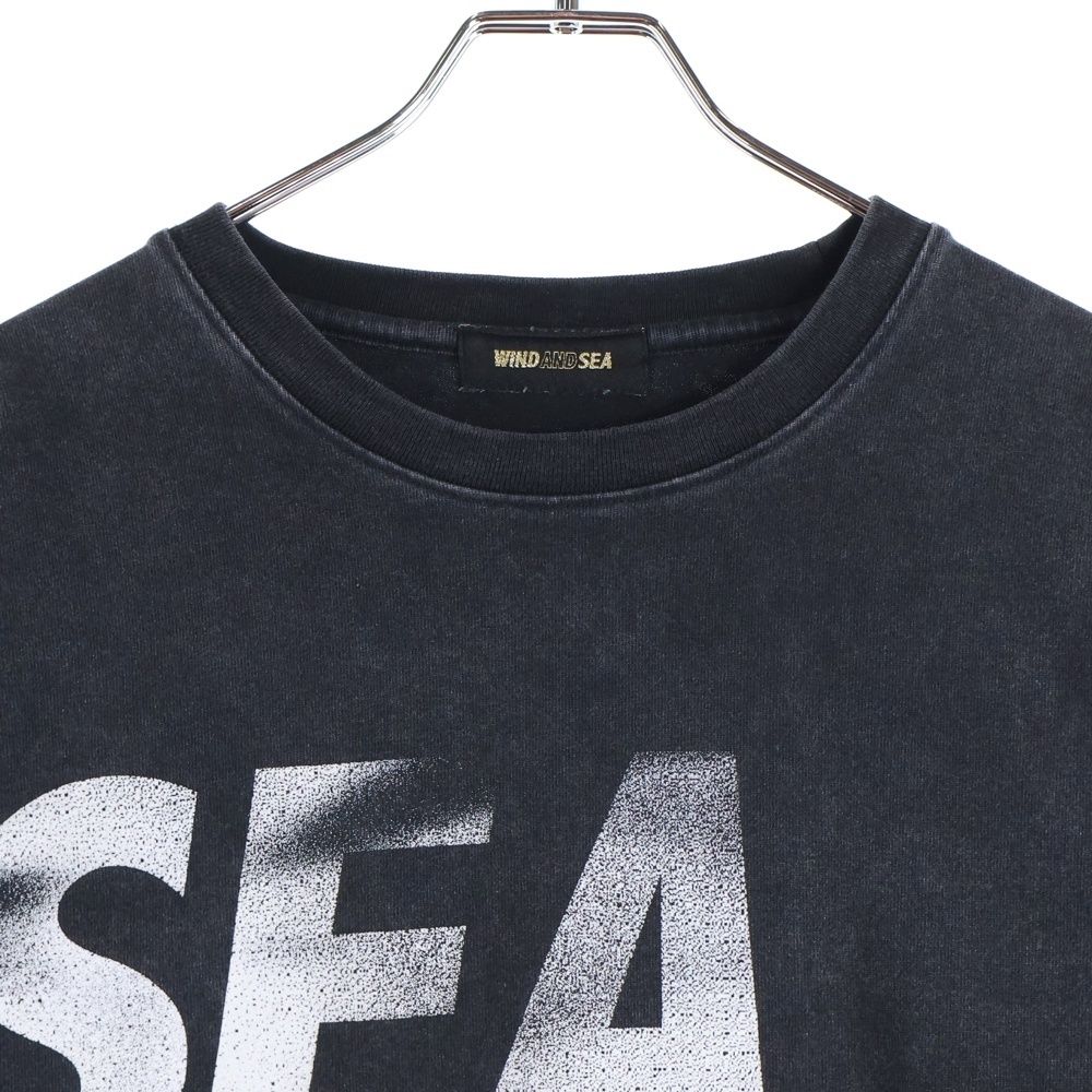 WIND AND SEA (ウィンダンシー) 23SS Logo L/S Tee ヴィンテージ加工
