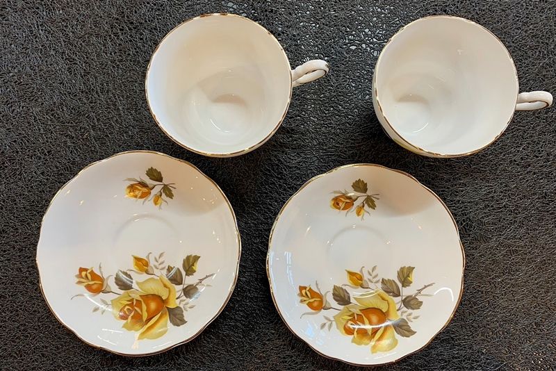 リージェンシー カップ＆ソーサー 2セット リージェンシー REGENCY カップ＆ソーサー 2客セット ペア フラワー 花