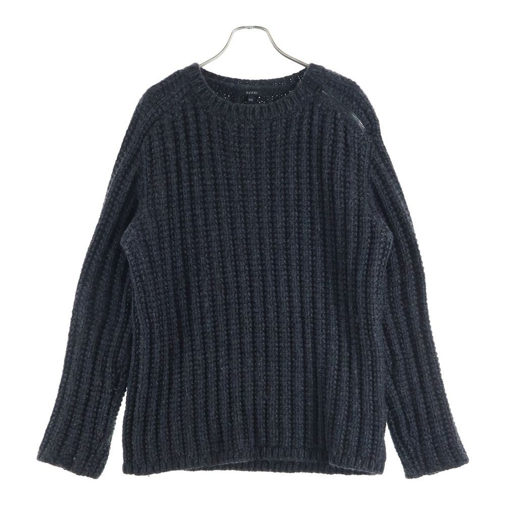 GUCCI (グッチ) モヘア混 ウール ショルダージップ クルーネック 