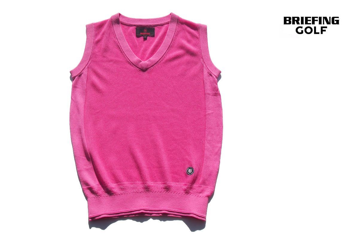 BRIEFINGゴルフウェアレディースベストS新品未使用 ショッパー付 中古】ブリーフィングゴルフ｜BRIEFING｜ニットベスト｜レディース