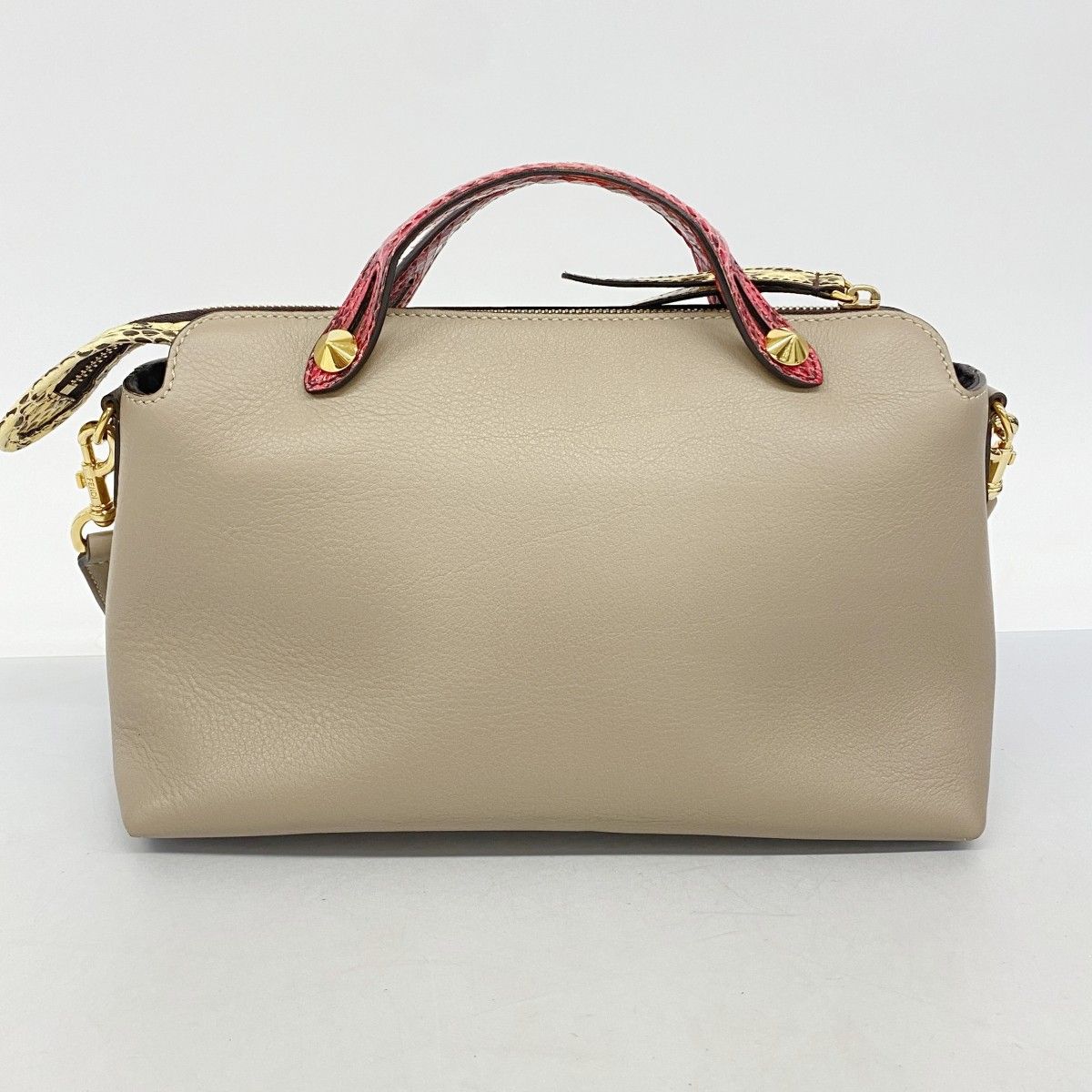 6ae5879】フェンディ ハンドバッグ バイザウェイ レザー パイソン