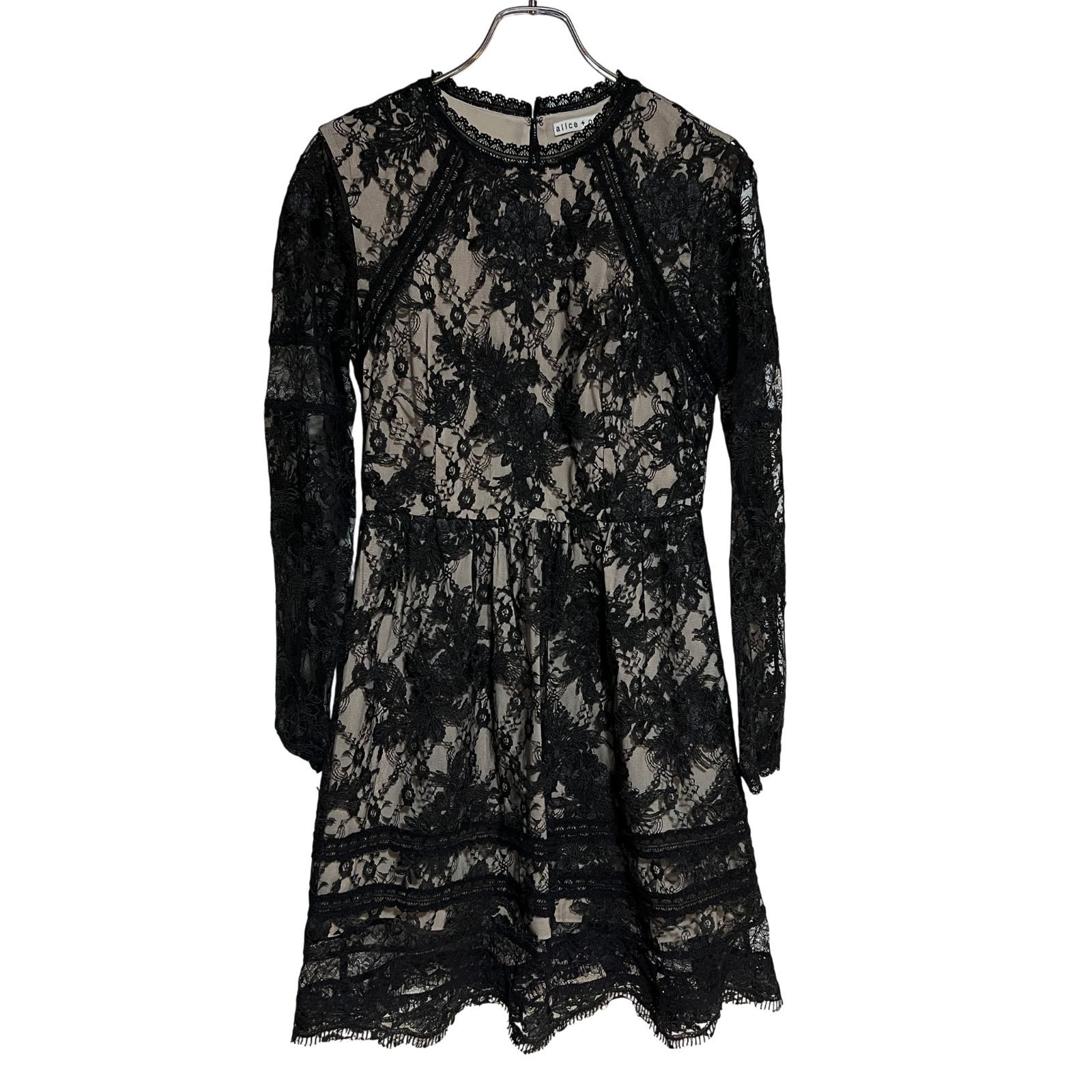 alice+olivia アリスアンドオリビア ワンピース ひざ丈 長袖 総柄