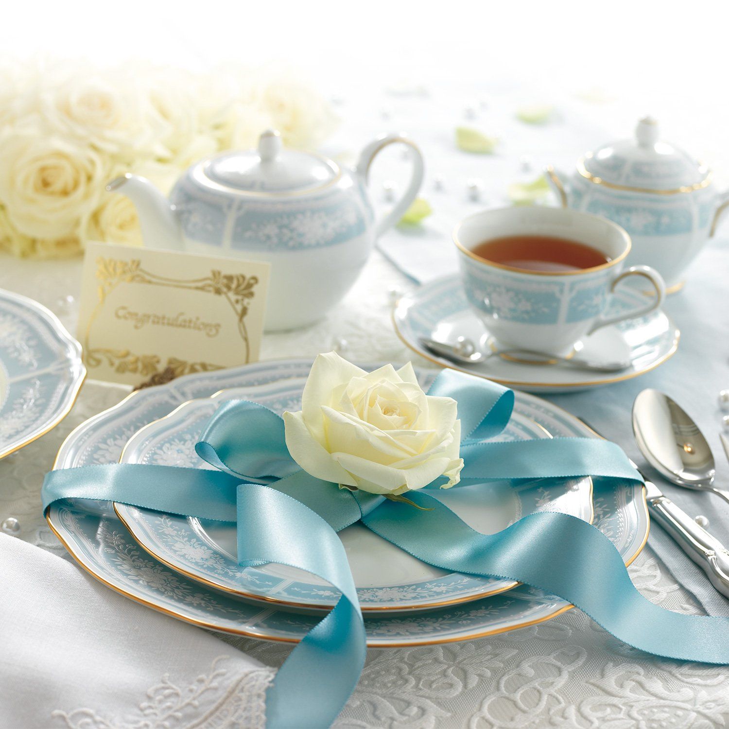 新品 Noritake ノリタケ ティー ポット 520cc レースウッドゴールド