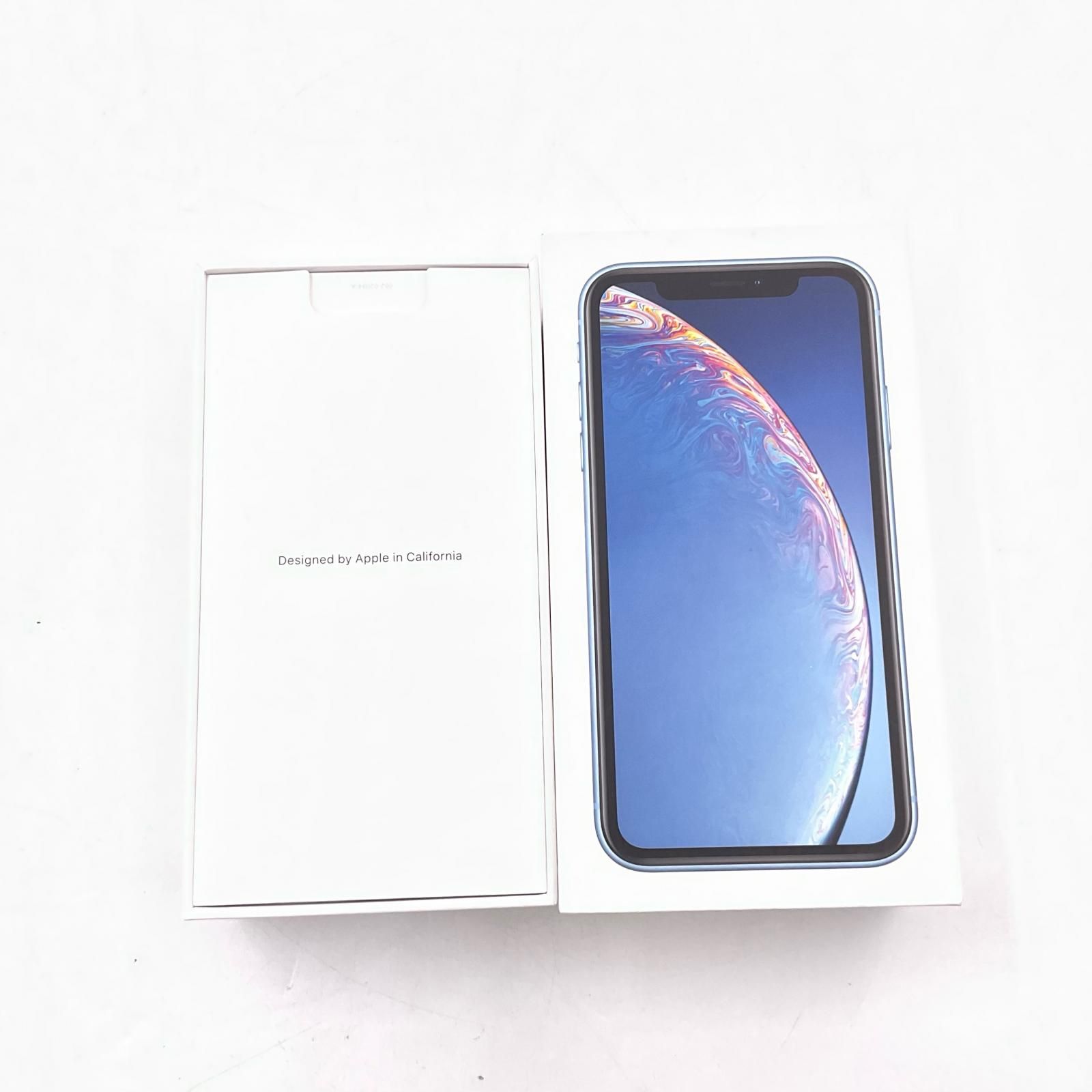 全額返金保証】【最速発送】 iPhone XR 64GB ブルー au SIMフリー 白