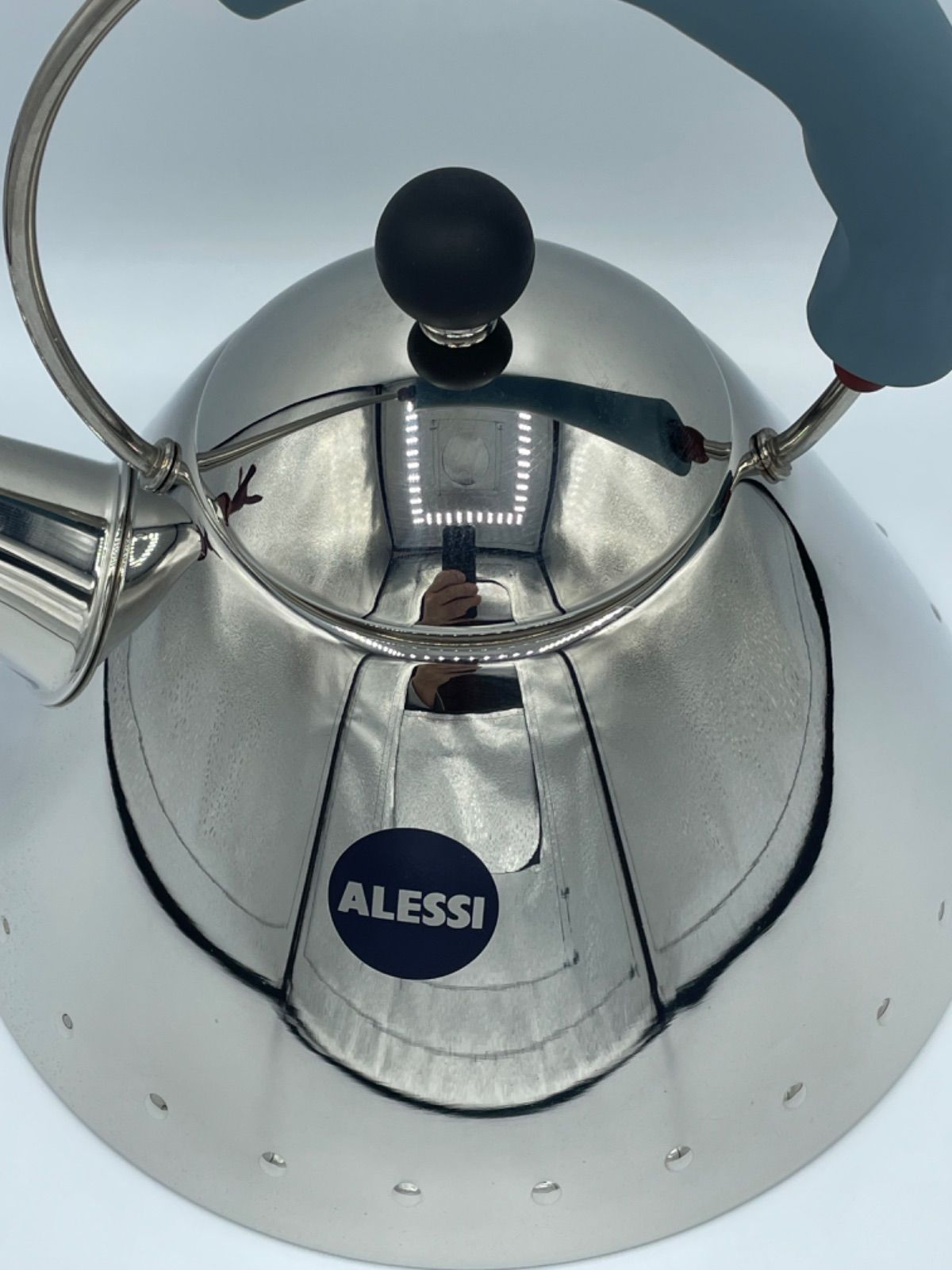 新品未使用 ALESSI ホイッスルケトル バードケトル ブルー 2L 廃盤