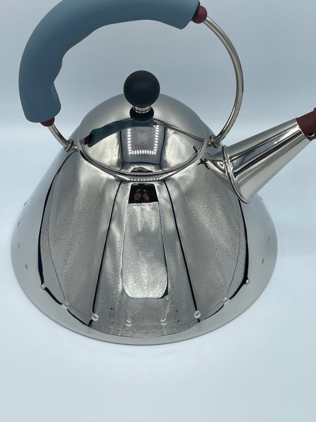 新品未使用 ALESSI ホイッスルケトル バードケトル ブルー 2L 廃盤