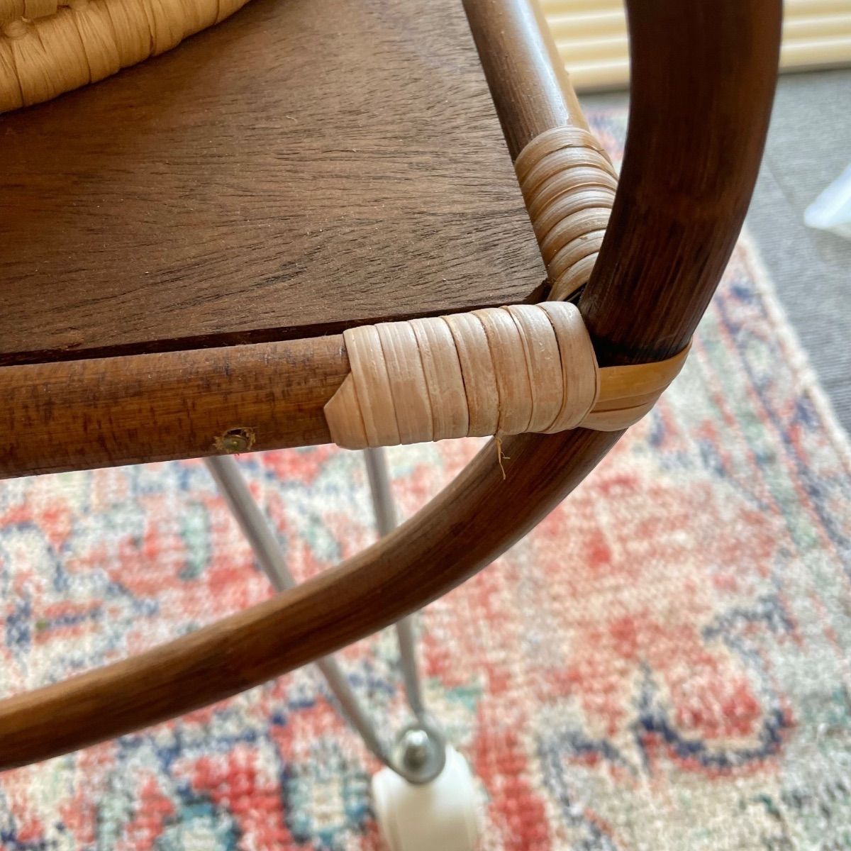 送料別】OLDラタンのゆりかご クーファン ベビーベッド - メルカリ