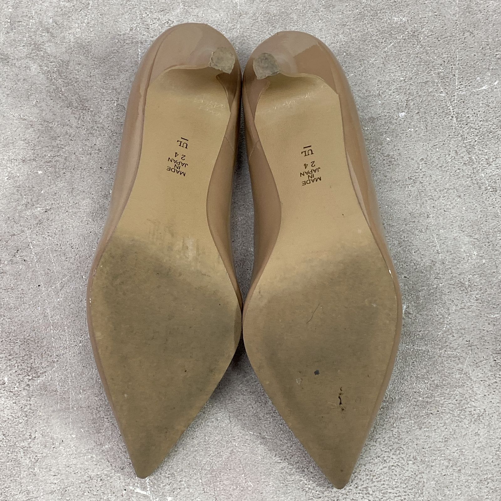 DIANA ダイアナ ポインテッドトゥ パンプス ヒール 24㎝ ベージュ系