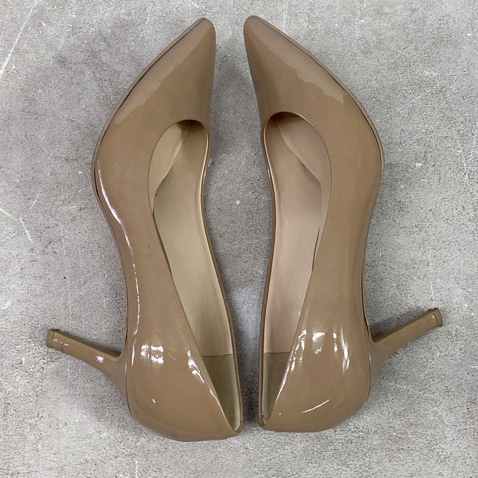 DIANA ダイアナ ポインテッドトゥ パンプス ヒール 24㎝ ベージュ系