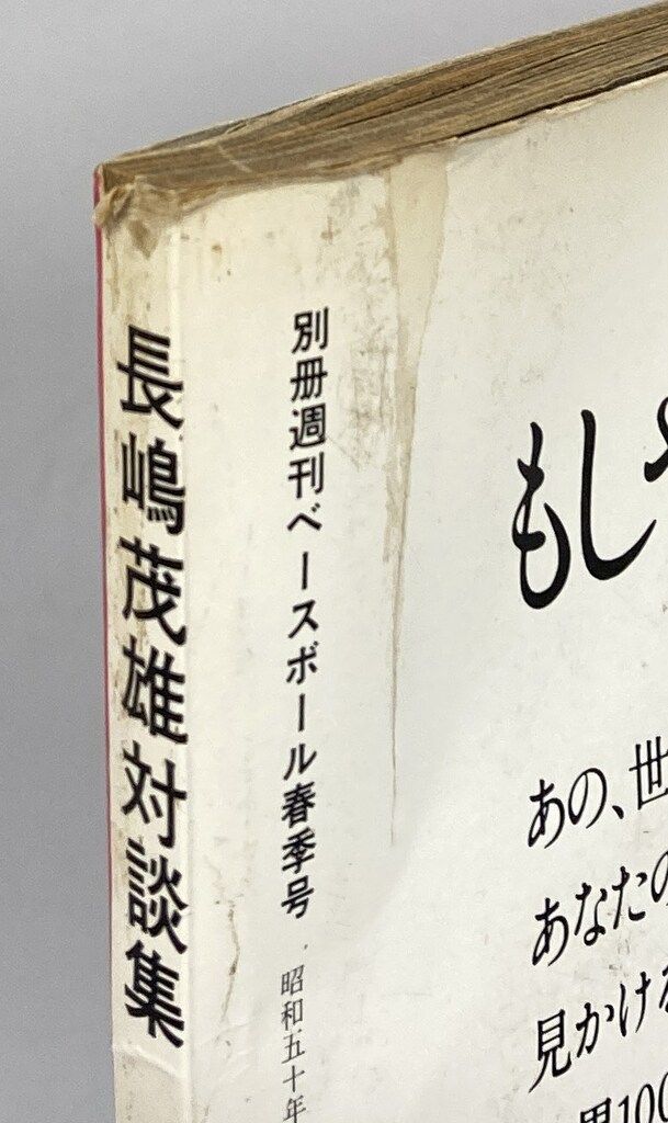 ベースボールマガジン社 別冊週刊ベールボール春季号 長嶋茂雄対談集
