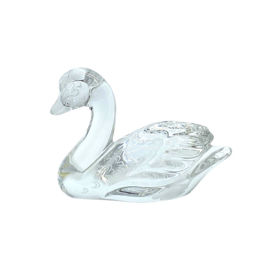 マイセン クリスタル スワン 白鳥 オブジェ ペーパーウェイト フィギュ