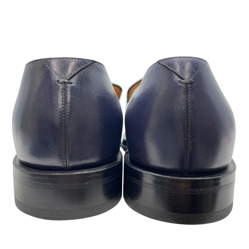 ルイ ヴィトン コイン ローファー ビジネスシューズ レザー ネイビー