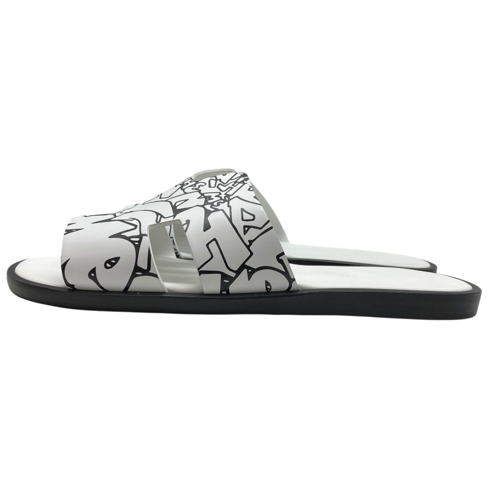 未使用 エルメス イズミール サンダル グラフ エルメス ホワイト