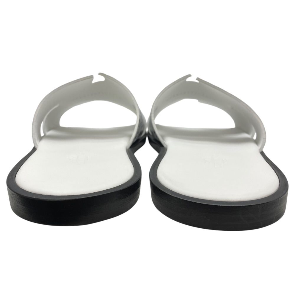 未使用 エルメス イズミール サンダル グラフ エルメス ホワイト