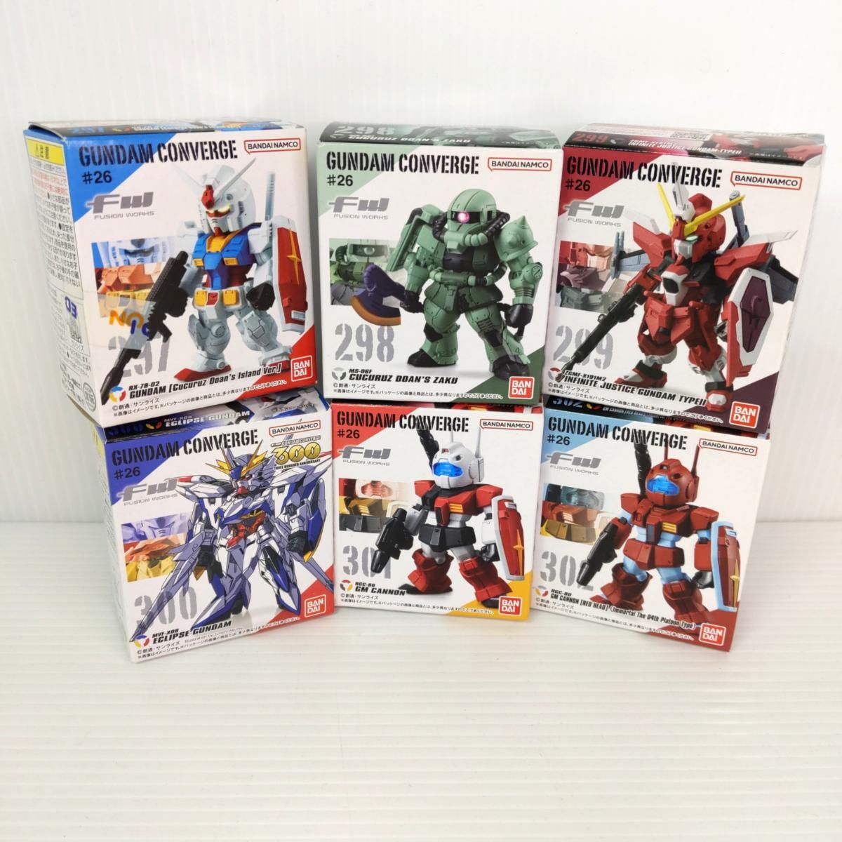 ガンダムコンバージ 26体まとめ売り 中古未開封品】ガンダム コンバージ #26 6体まとめ売り FW GUNDAM