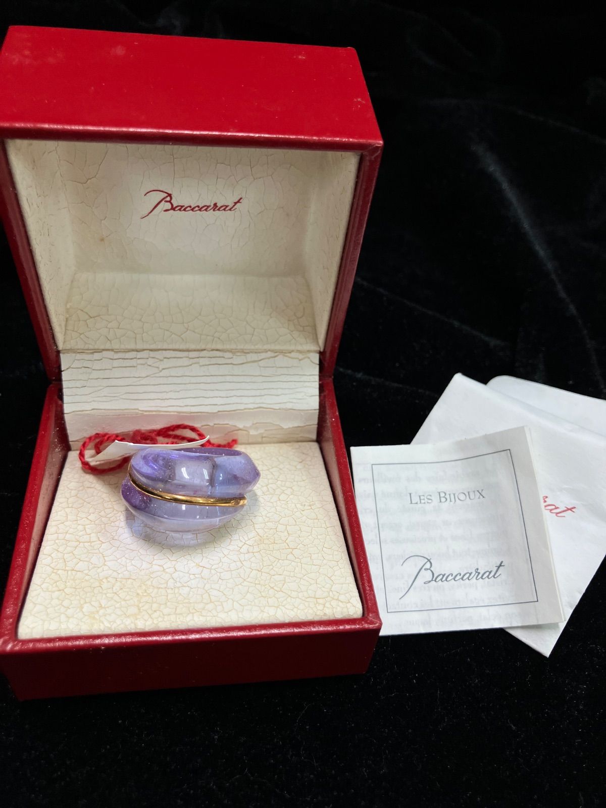 箱付き】 Baccarat バカラ ゴールド クリスタルガラス コキアージュ