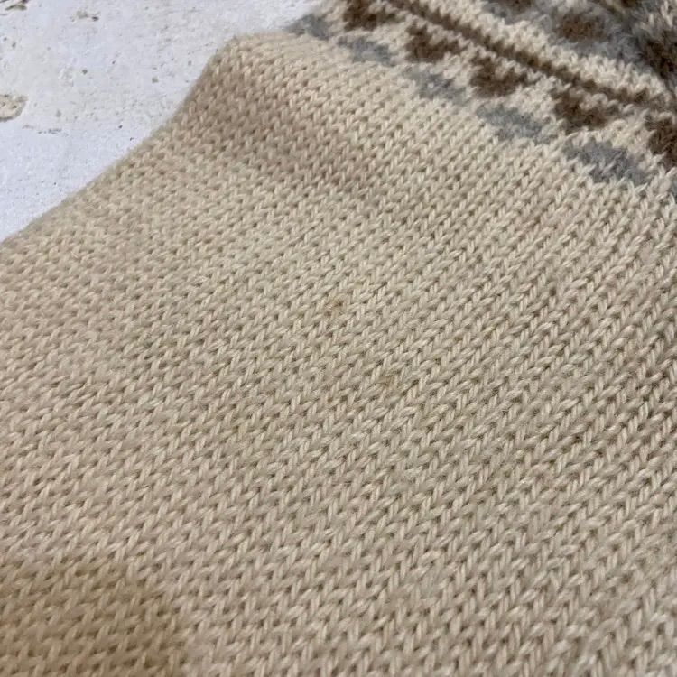 70s PENDLETON / ペンドルトン USA製 フェアアイル柄 V ネック ウール