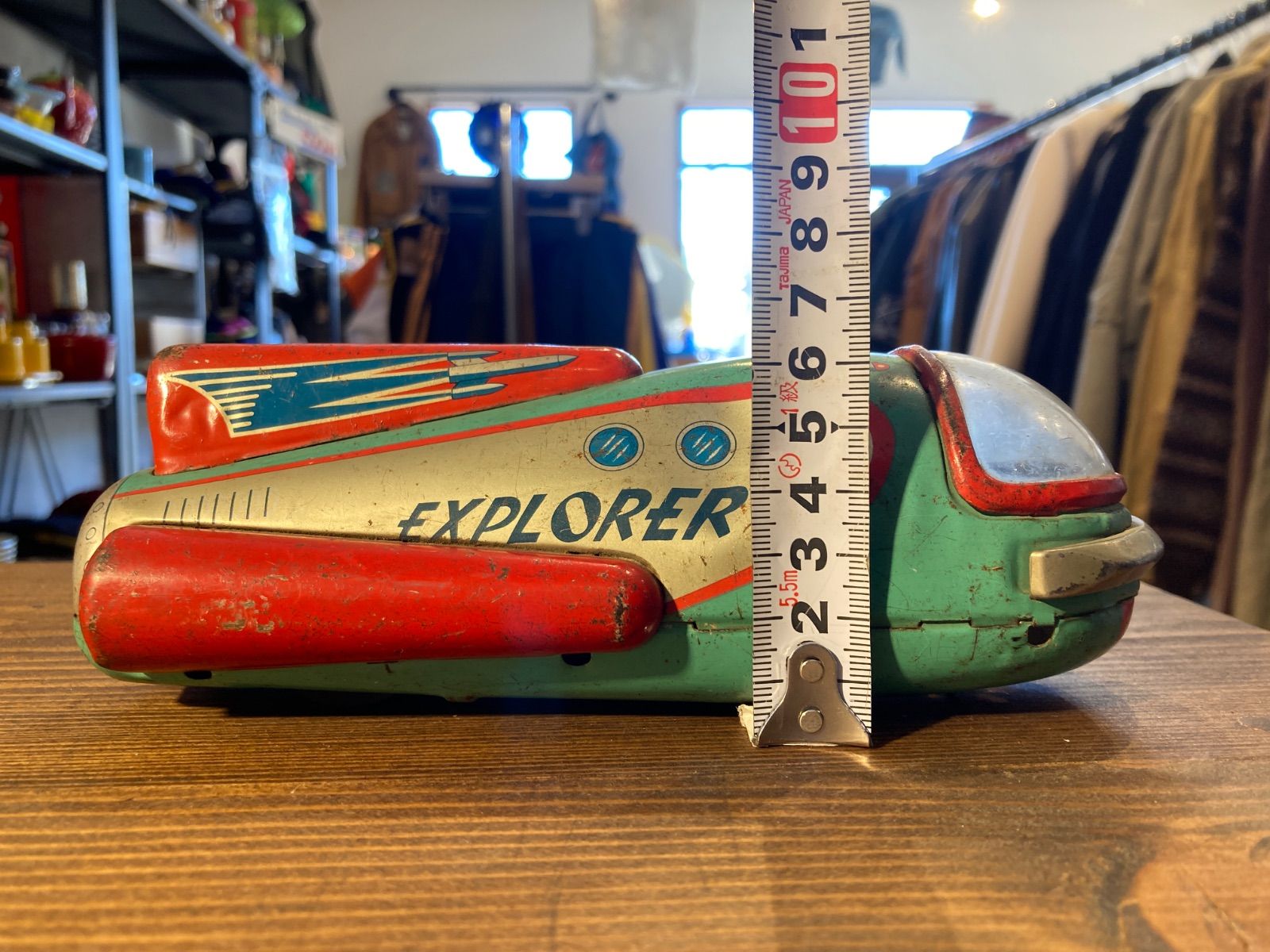 MP081) 増田屋 宇宙船 EXPLORER 前輪欠品 増田屋斉藤貿易 昭和レトロ