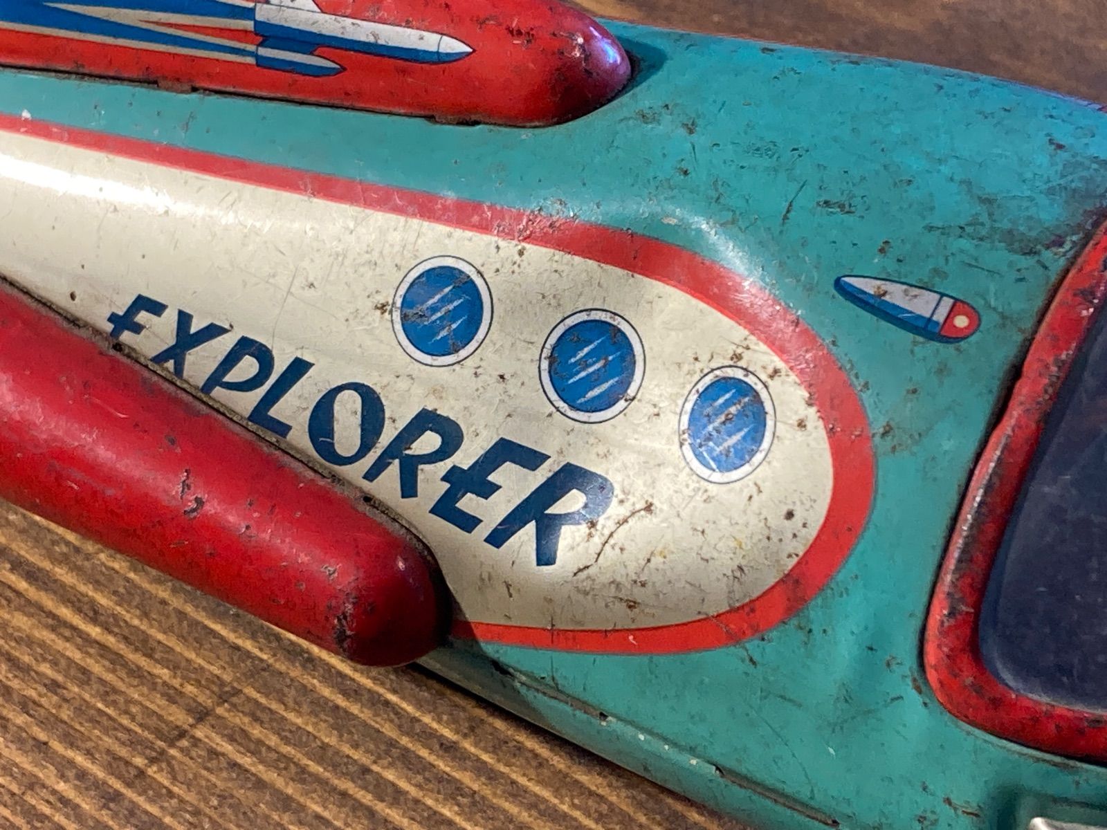 MP081) 増田屋 宇宙船 EXPLORER 前輪欠品 増田屋斉藤貿易 昭和レトロ