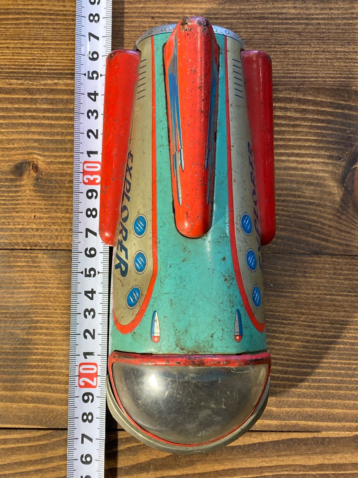 MP081) 増田屋 宇宙船 EXPLORER 前輪欠品 増田屋斉藤貿易 昭和レトロ