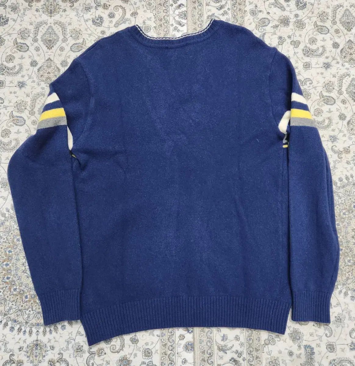 MUNSINGWEAR Vネック ストライプ ニット L - メルカリ