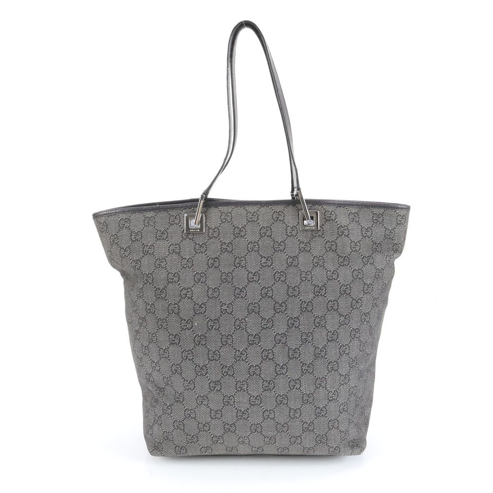 美品 グッチ GGキャンバス 31243 レザー トート バッグ 肩掛け