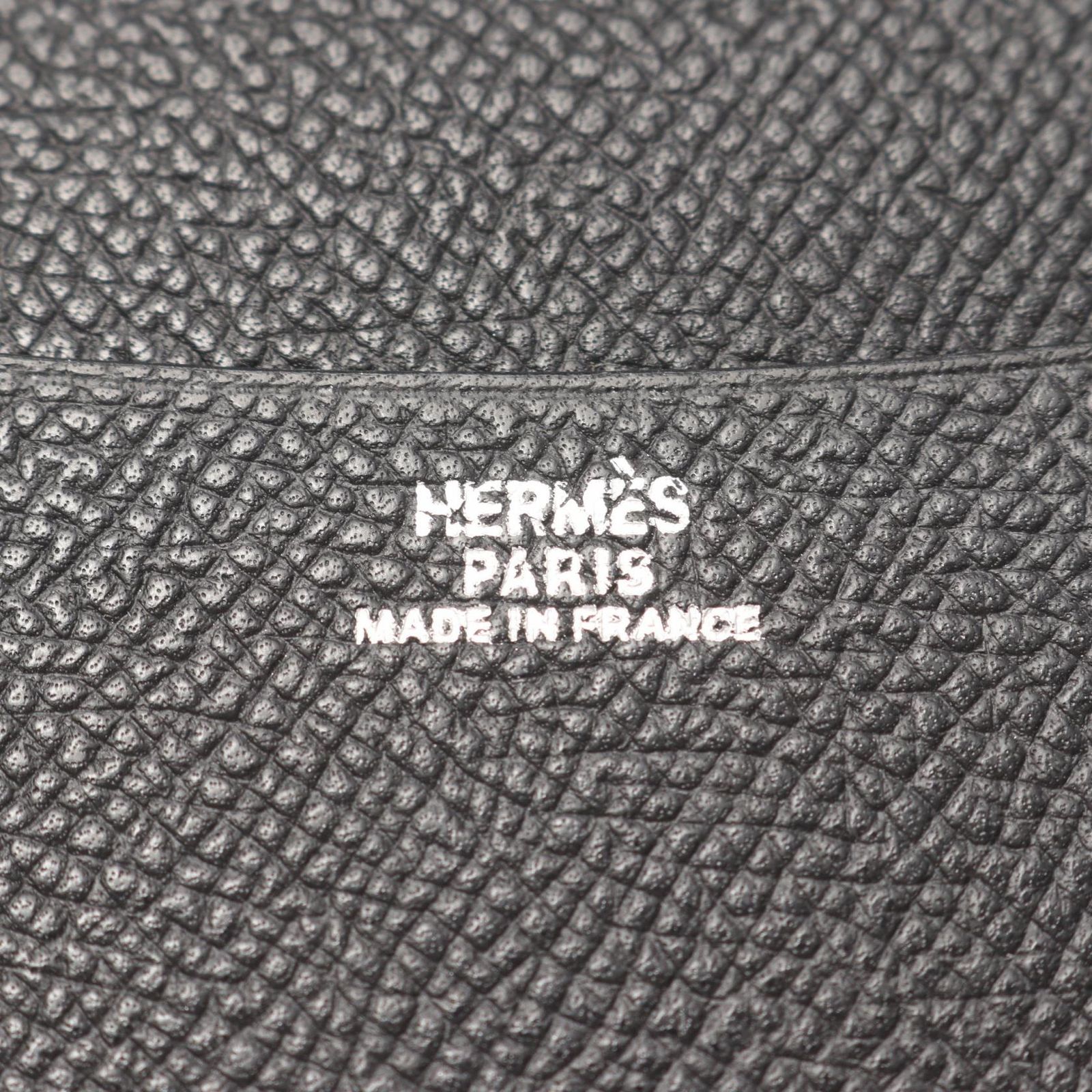 エルメス HERMES 手帳カバー アジェンダGM ブラック レザー アジェンダ