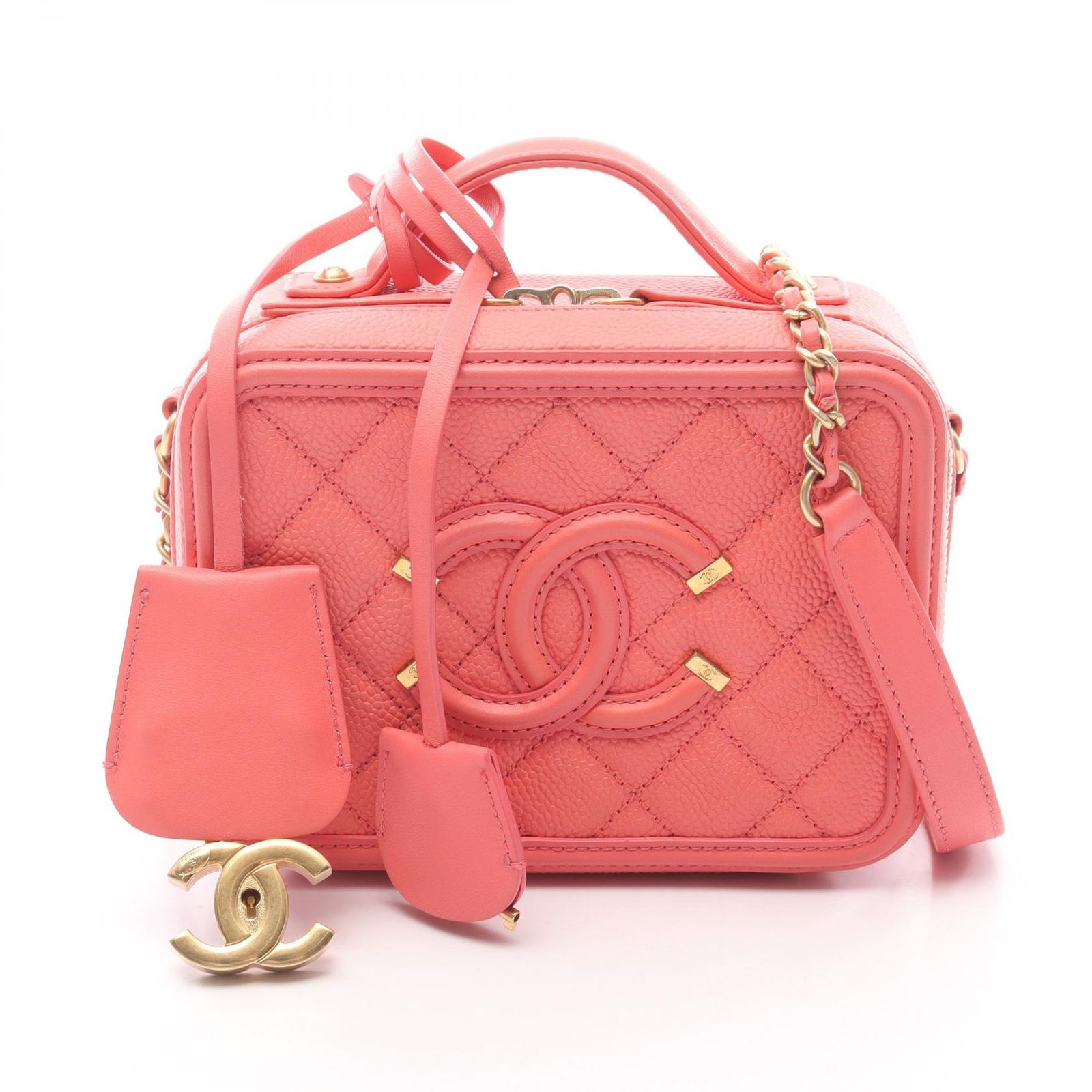 シャネル CHANEL ショルダーバッグ CCフィグリー スモール バニティ 