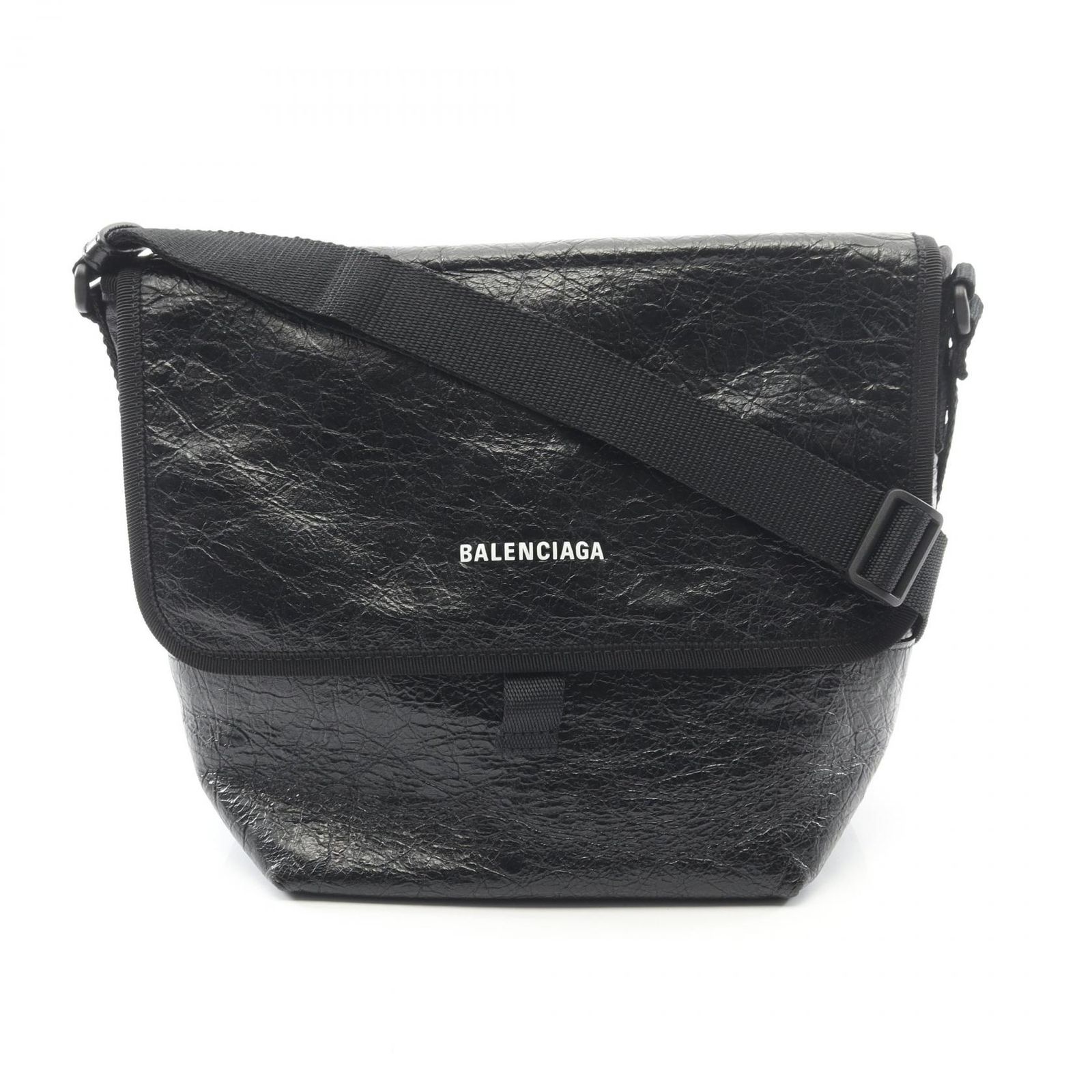 BALENCIAGA バレンシアガ エクスプローラー ショルダーバッグ ブラック レザー 620259 ブラック金具 BALENCIAGA（バレンシアガ） エクスプローラー ショルダーバッグ