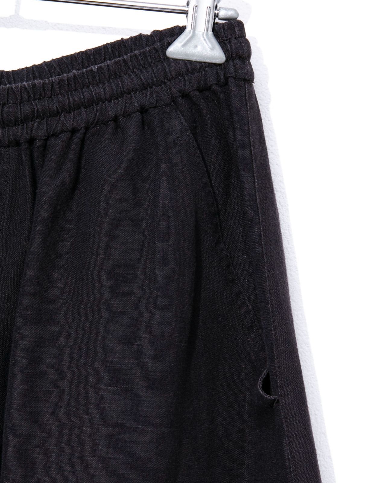 メンズ BISHOOL ビシュール レーヨンリネンワイドイージーパンツ