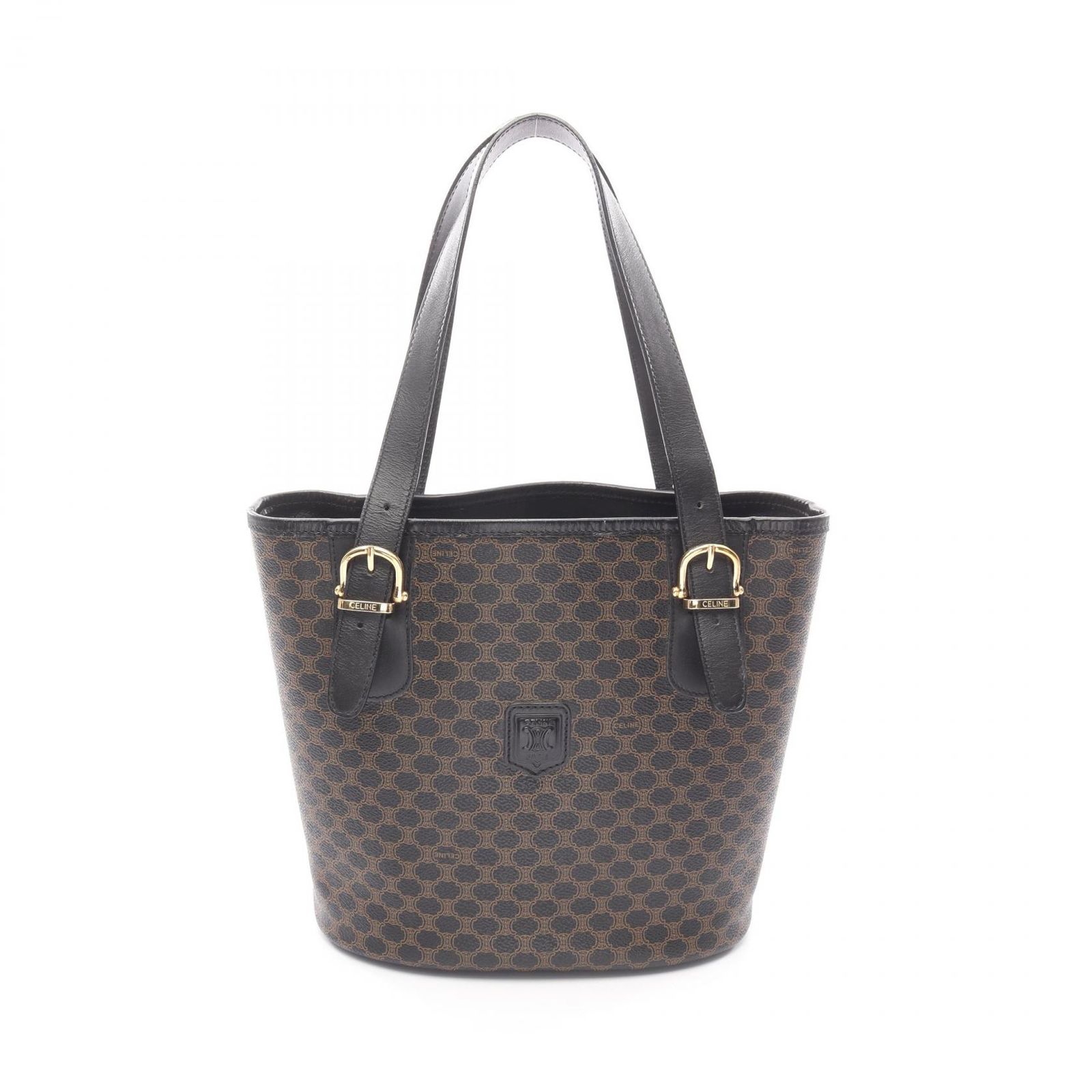 セリーヌ CELINE トートバッグ ブラック PVCコーティングキャンバス