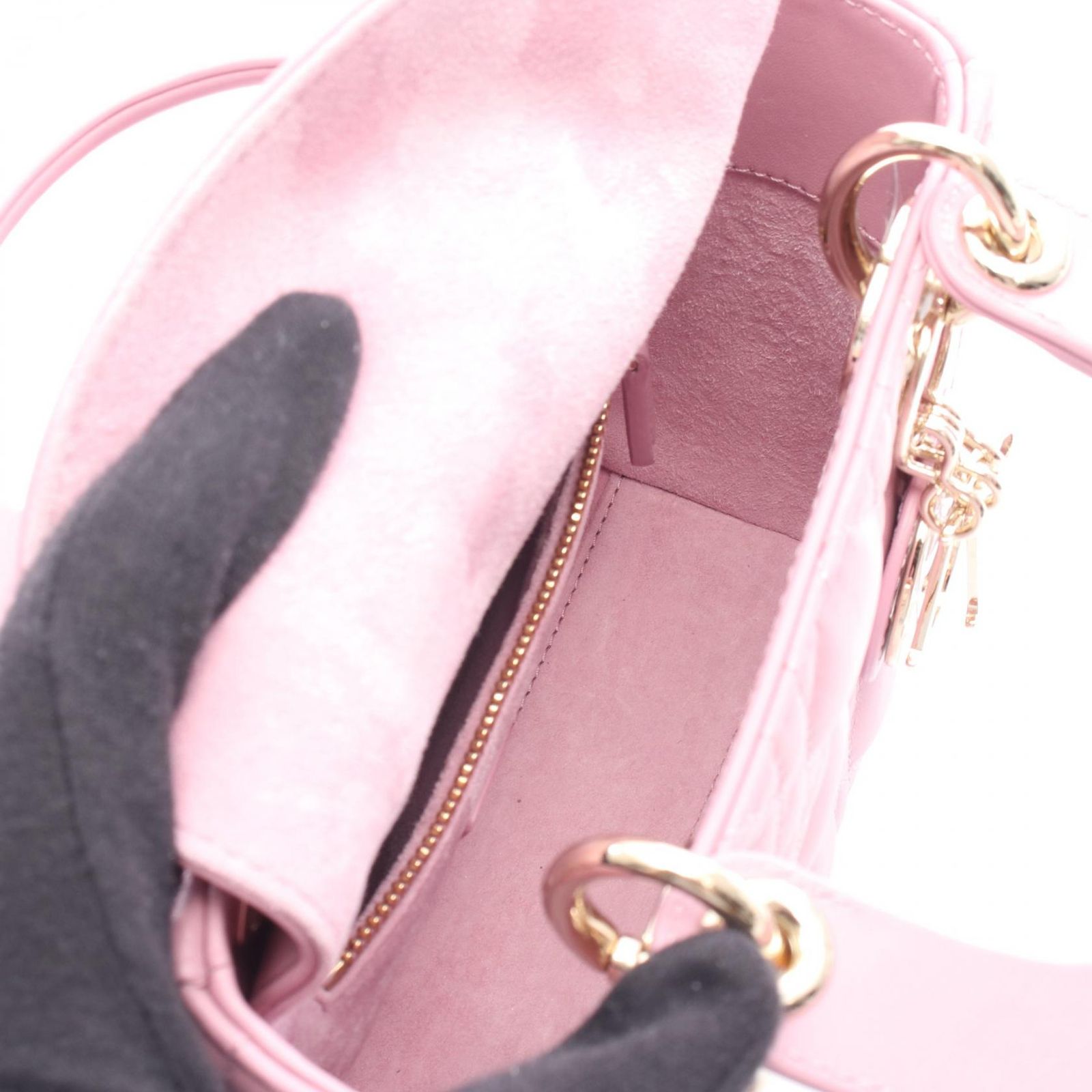 ディオール Dior ハンドバッグ レディディオール ミニ カナージュ