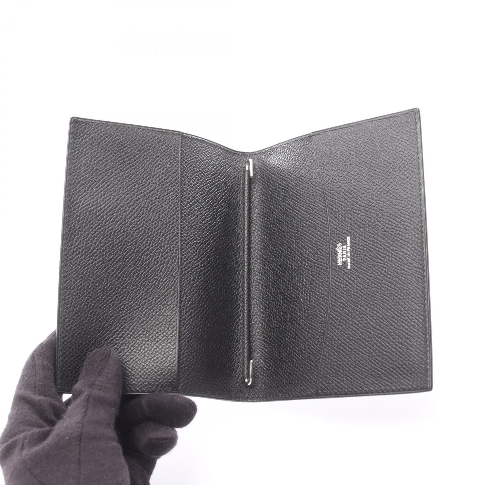 エルメス HERMES 手帳カバー アジェンダGM ブラック レザー アジェンダ