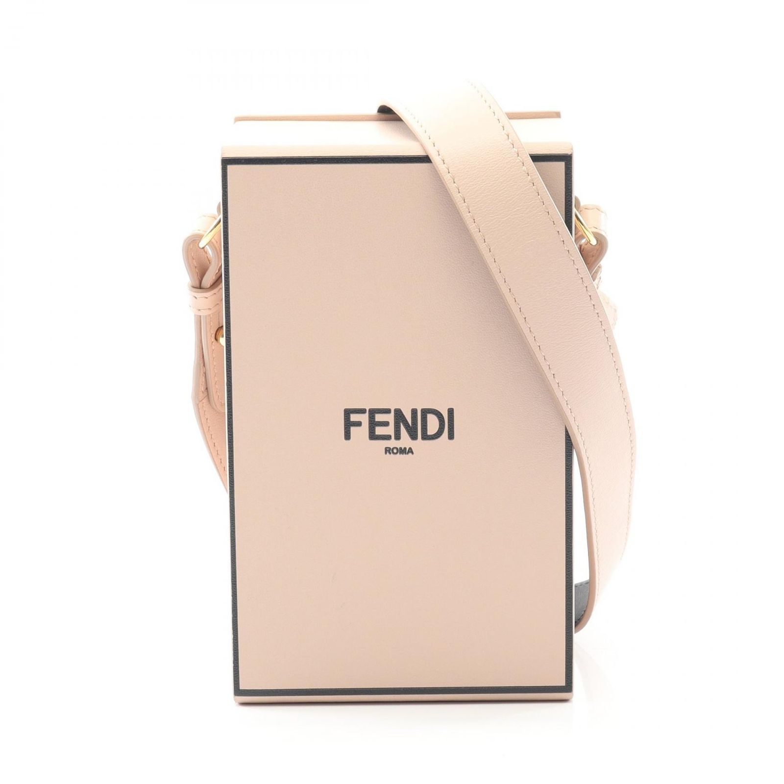 フェンディ FENDI ショルダーバッグ ボックス ライトピンク/ブラック